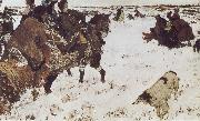 Valentin Serov Peter the Great Riding to Hounds china oil painting reproduction